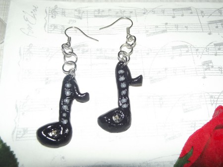 Náušničky Osminková nota 2 € + poštovné (0,60 €)